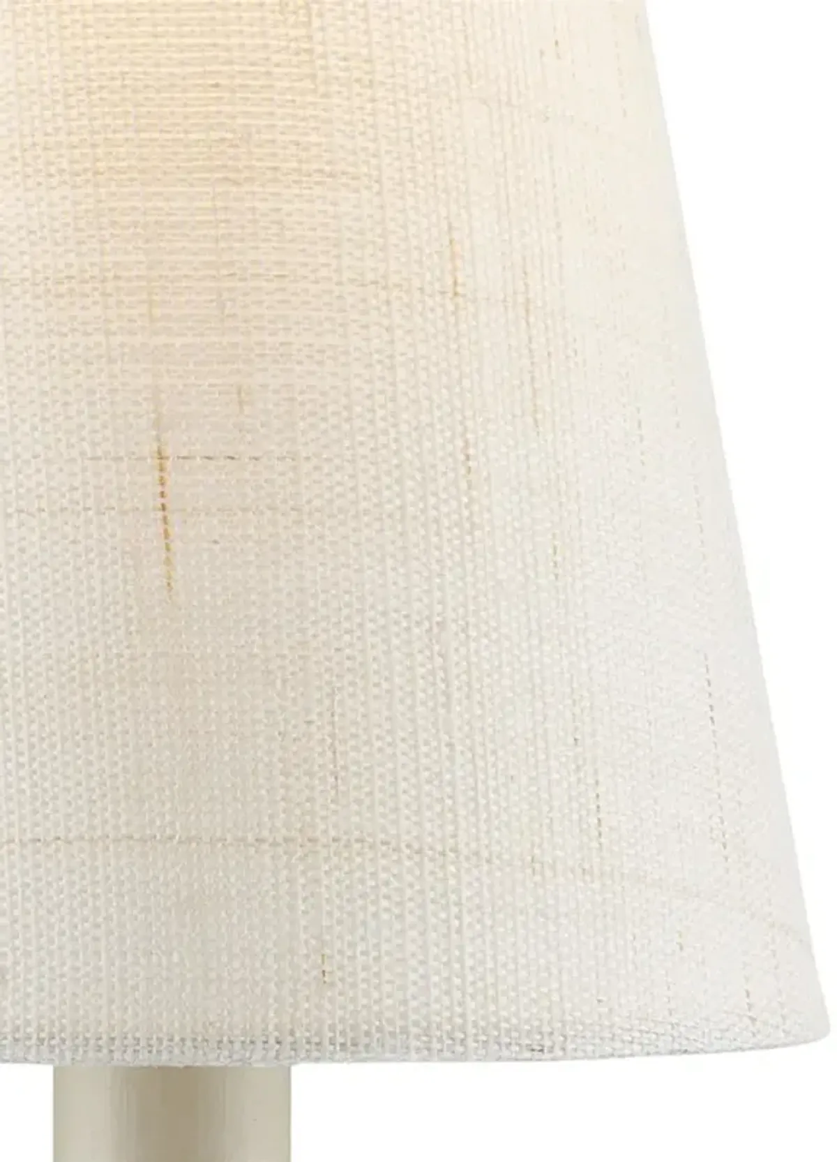 Jodie Coastal Beach Cream Grasscloth Tapered Chandelier Shade