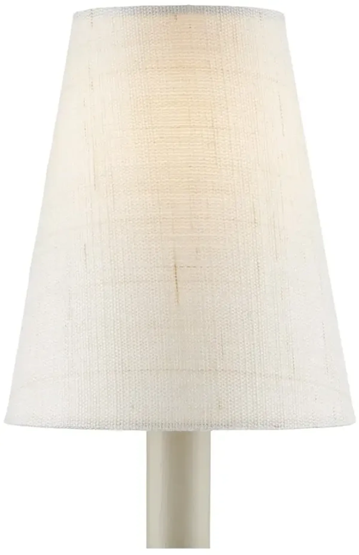 Jodie Coastal Beach Cream Grasscloth Tapered Chandelier Shade