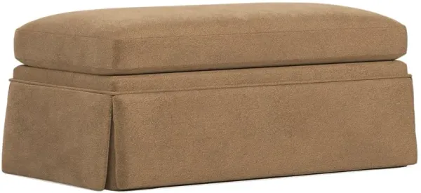Hartwell Mocha Mist Performance Velvet Ottoman