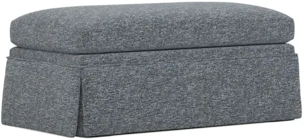 Hartwell Fisherman Blue Performance Ottoman