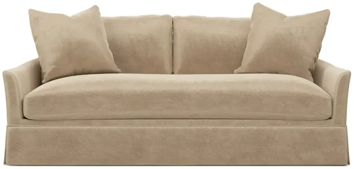 Hartwell Champagne Performance Velvet Sofa - 79"