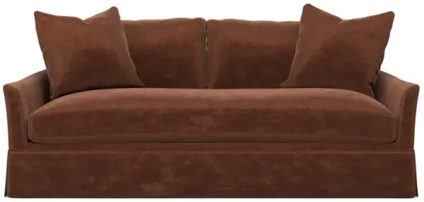 Hartwell Chocolate Mousse Performance Velvet Sofa - 79"