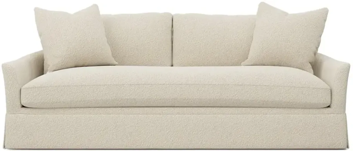 Hartwell Whipped Cream Textured Bouclé Sofa - 90"