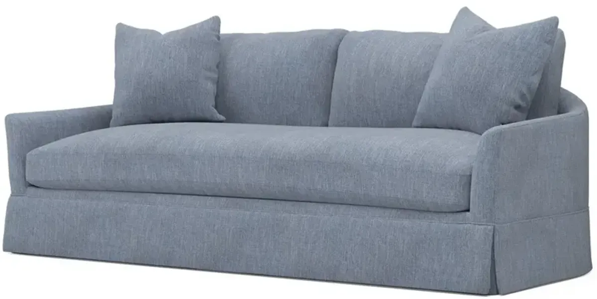 Hartwell Cloud Grey Textured Bouclé Sofa - 90"