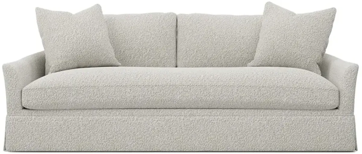 Hartwell Cloud Grey Textured Bouclé Sofa - 90"