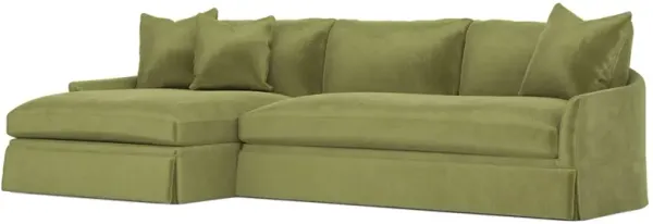 Hartwell Citrus Grove Performance Velvet Chaise Sectional - Left Chaise - 122”