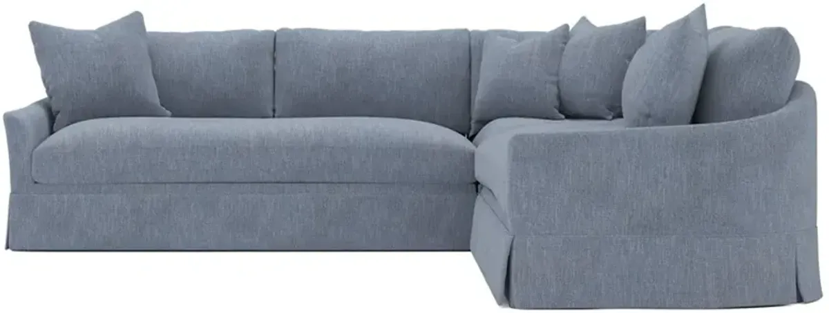 Hartwell Whipped Cream Textured Bouclé Corner Sectional - 118"