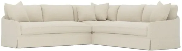 Hartwell Whipped Cream Textured Bouclé Corner Sectional - 118"