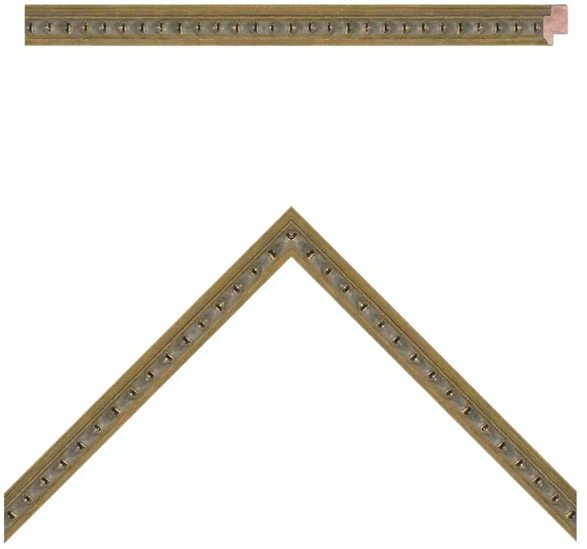 Serein Traditional Brown Redshank Bird Antique Gold Frame Painting - 16x12