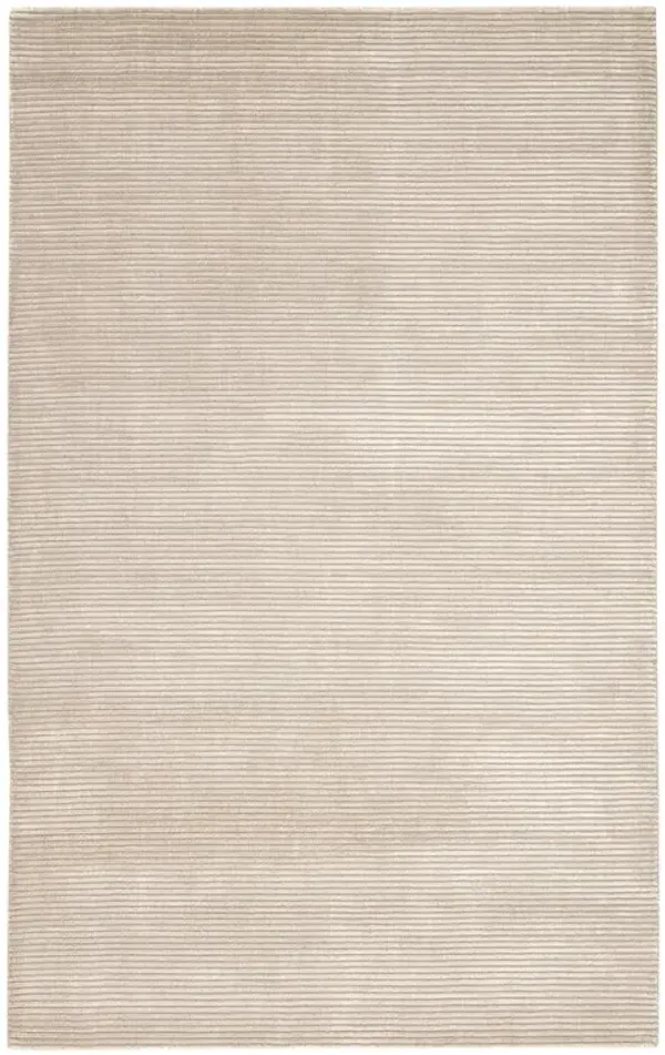 Belle Modern Classic Light Grey Wool Solid Rug - Sample