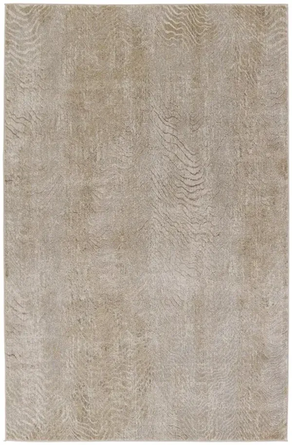 May Modern Classic Brown Animal Patterned Rug - Sample