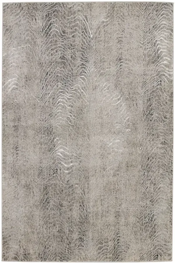 May Modern Classic Grey Animal Patterned Rug - Sample