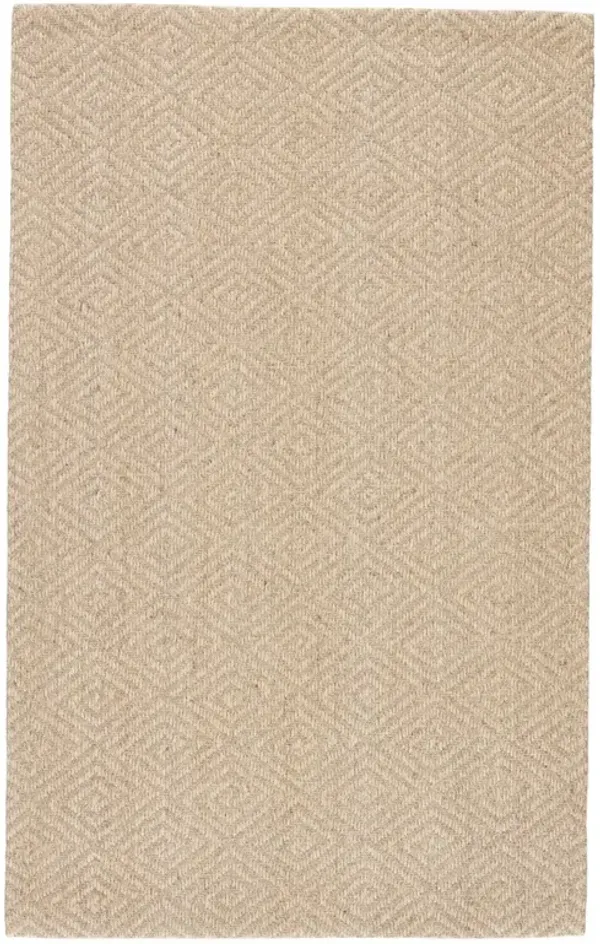 Tristan Global Brown Diamond Lattice Patterned Rug - Sample