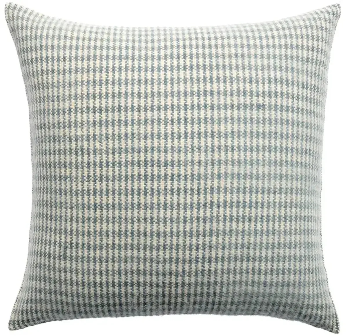 Elowen Updated Traditional Green Wool Gingham Throw Pillow - 26x26