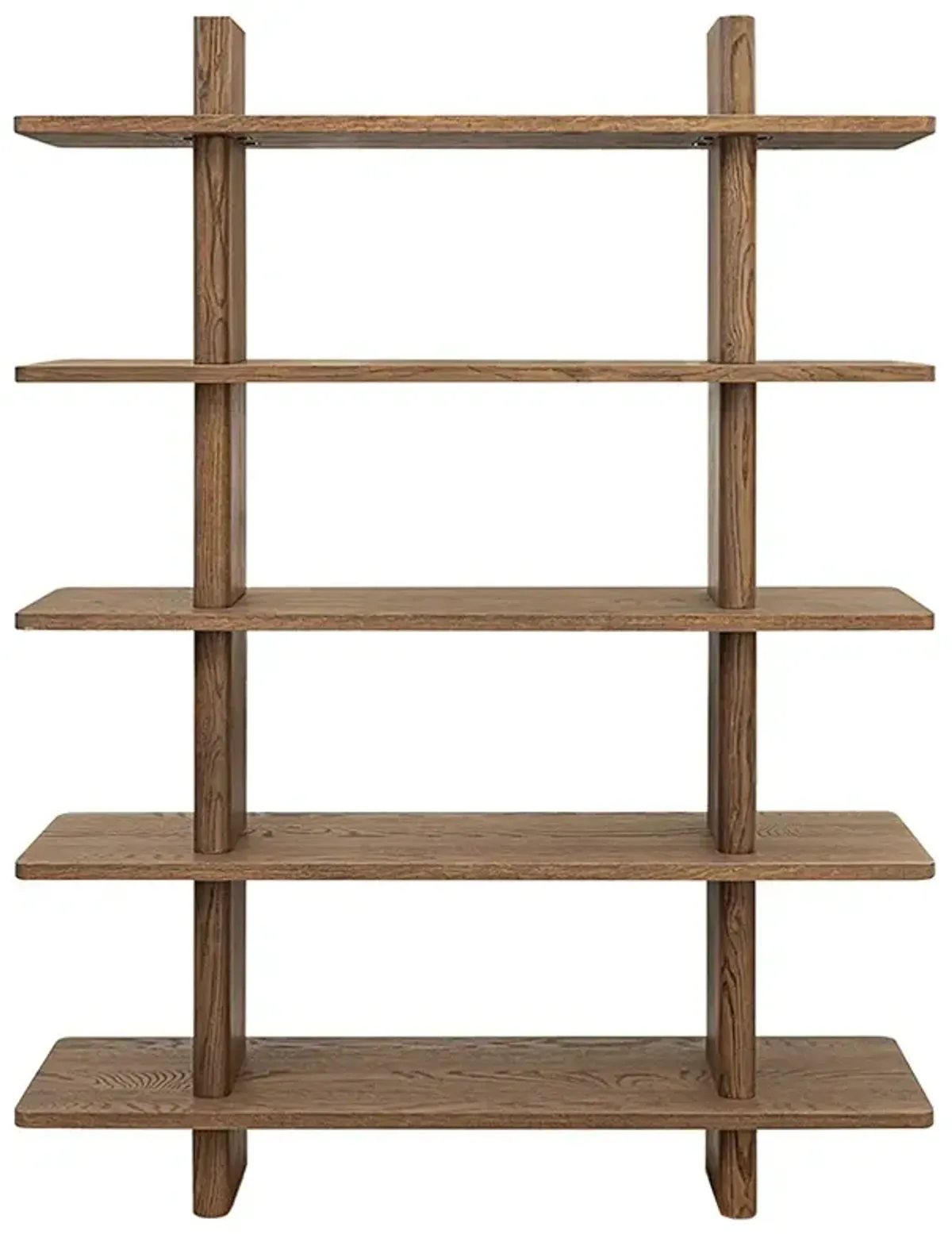 Camilla Modern Classic Brown Oak Bookcase
