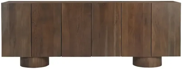 Adelaide Rustic Lodge Brown Reclaimed Wood Media Cabinet - Tall -  90"