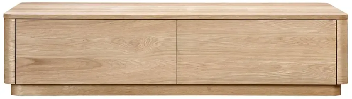 Rex Modern Classic Natural Oak Rectangular Storage Coffee Table