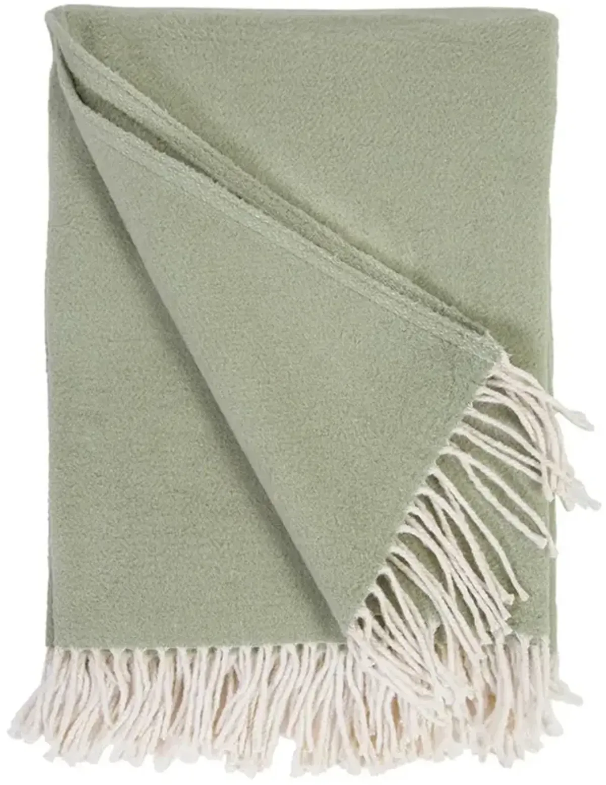 Billie Modern Classic Sage Cotton Throw Blanket