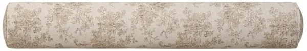 Elisha Updated Traditional Natural Damask Bolster Pillow - 8x48