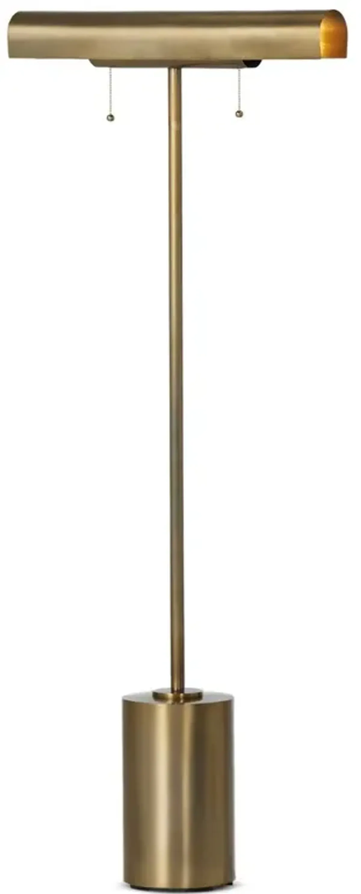 Amoura Modern Classic Aged Brass Iron Task Floor Lamp