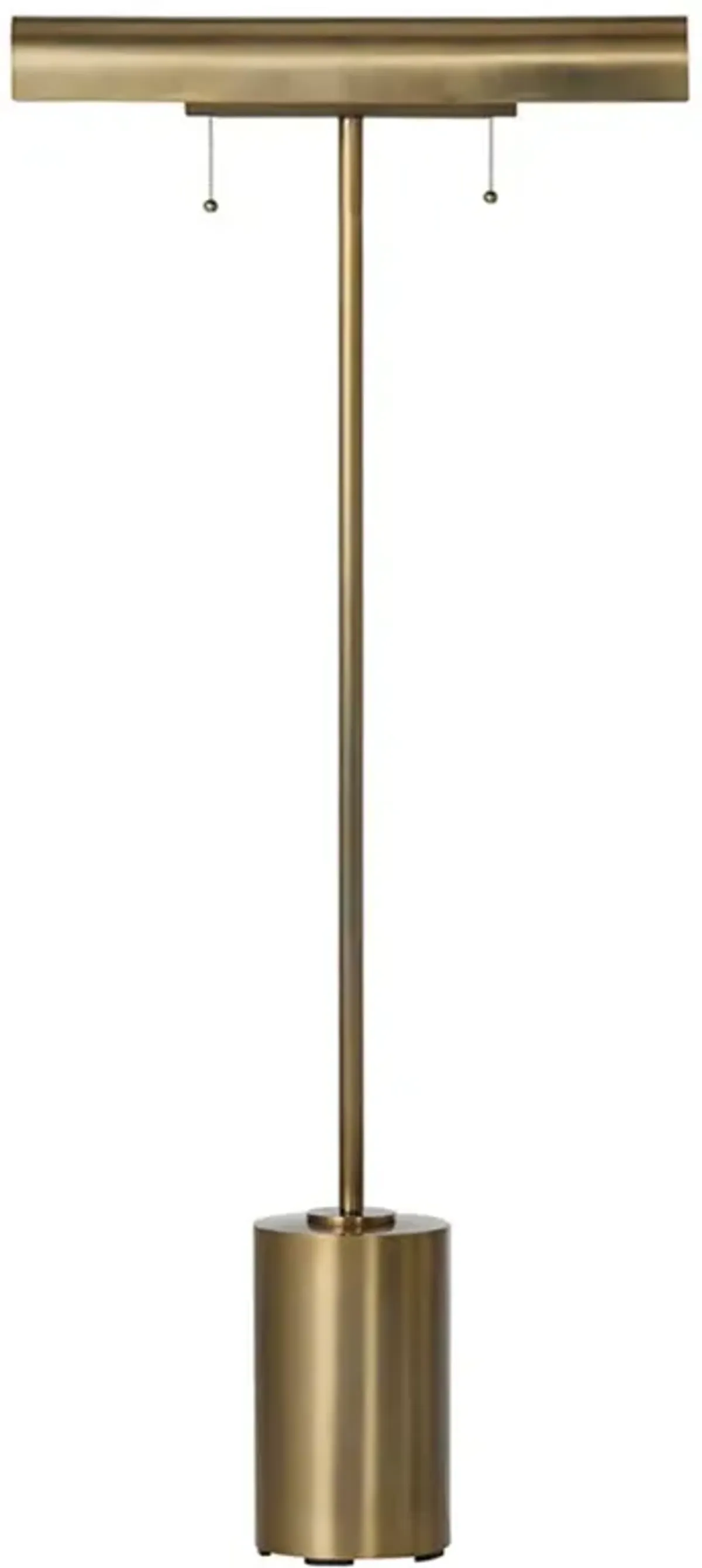 Amoura Modern Classic Aged Brass Iron Task Floor Lamp