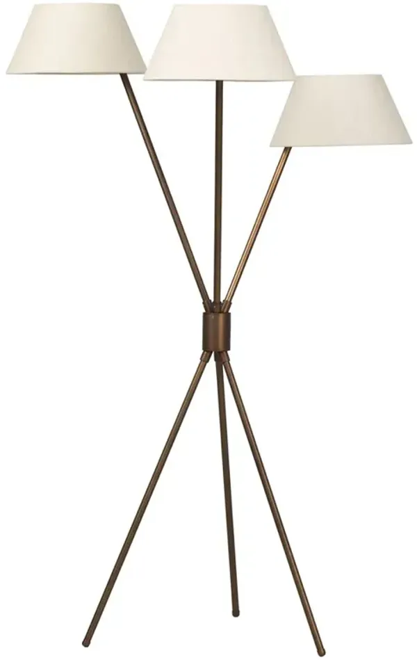Fienna Modern Classic Bronze Iron Tripod Floor Lamp