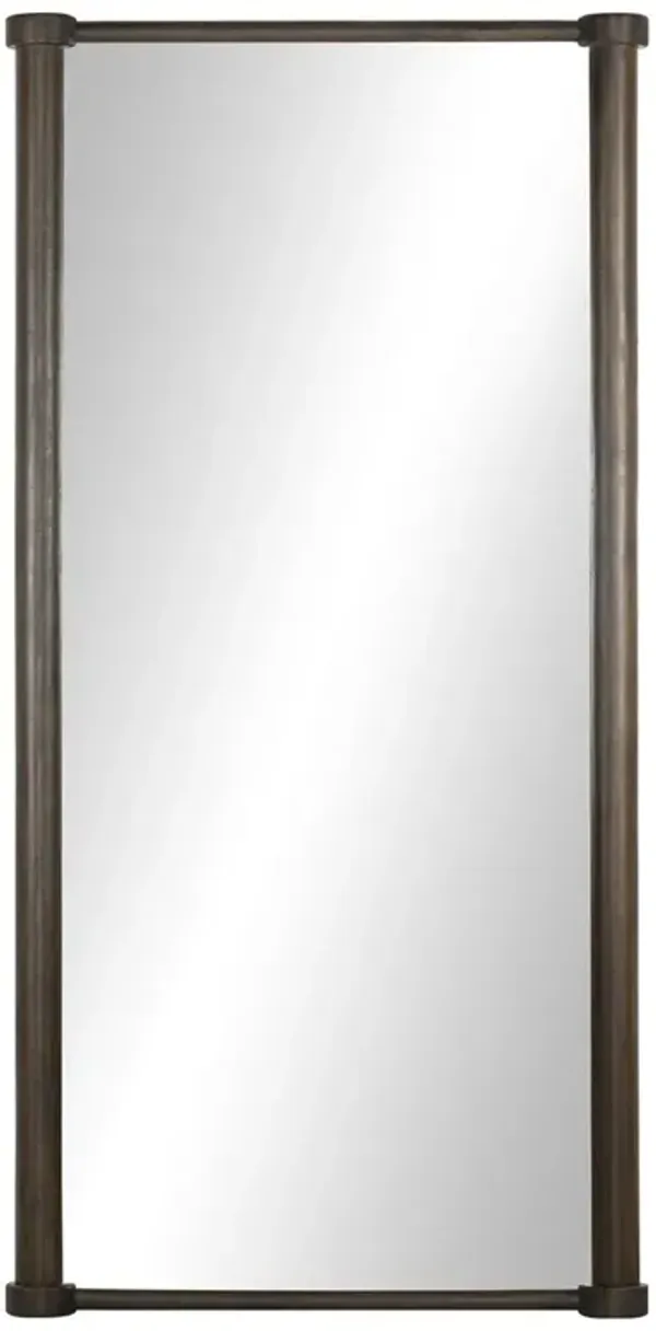 Daltry Modern Classic Brown Mango Wood Full Length Floor Mirror