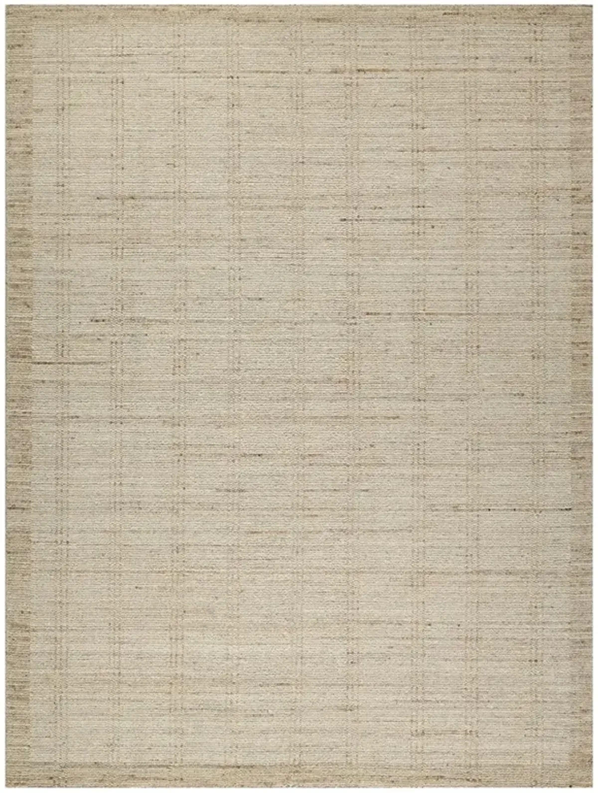 Hazel Coastal Beach Beige Wool Solid Hand Knotted Rug - 9'x12'