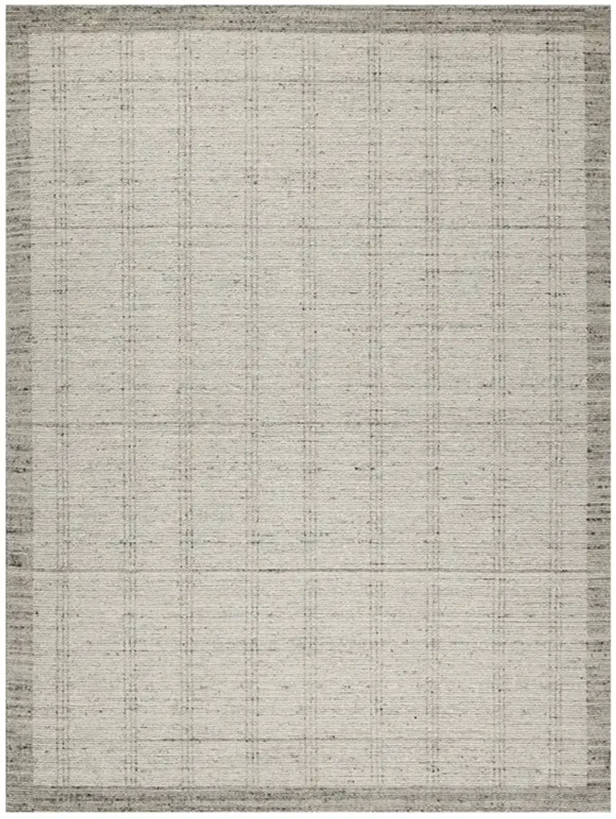 Hazel Coastal Beach Silver Wool Solid Hand Knotted Rug - 6'x9'