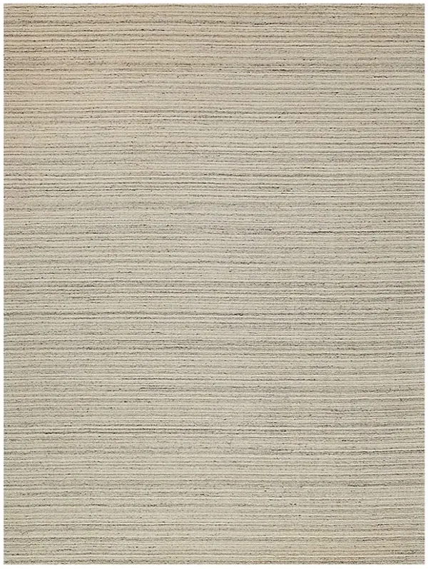 Althea Coastal Beach Grey Wool Solid Rug - Sample