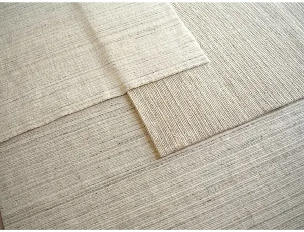 Althea Coastal Beach Beige Wool Solid Rug - 6'x9'