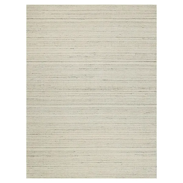 Althea Coastal Beach Silver Wool Solid Rug - Sample