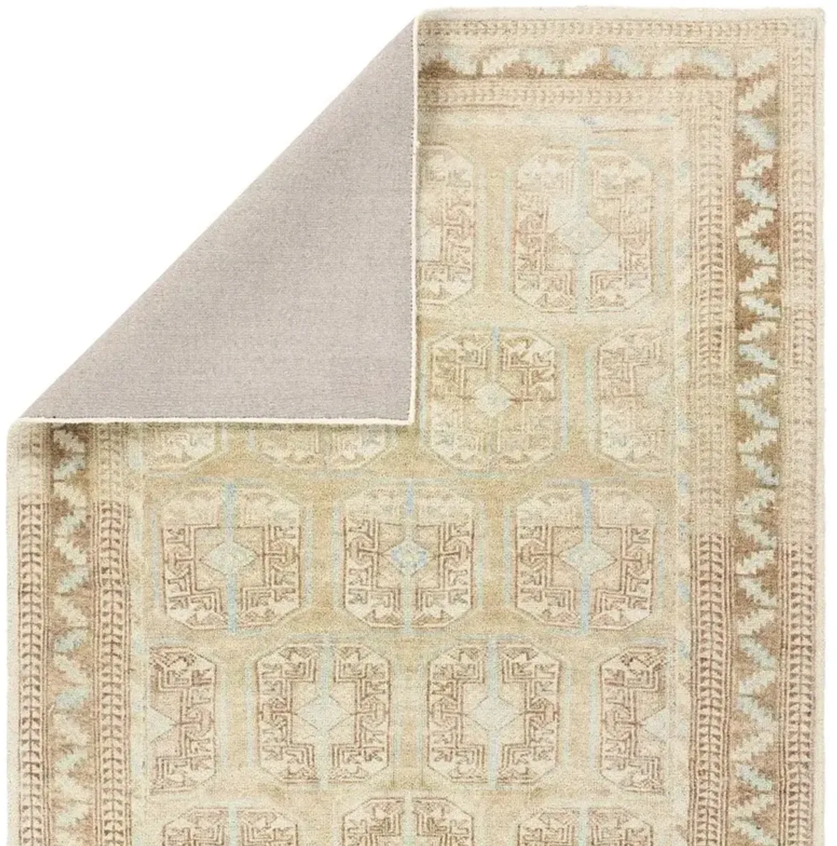 Caisan Updated Traditional Beige Oriental Patterned Rug - 7'9"x9'9"