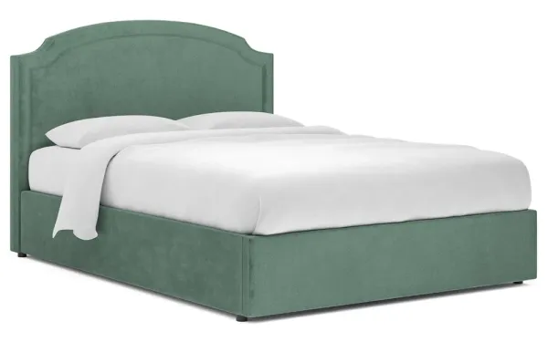 Addyson Stone Pine Performance Velvet Storage Bed - Full