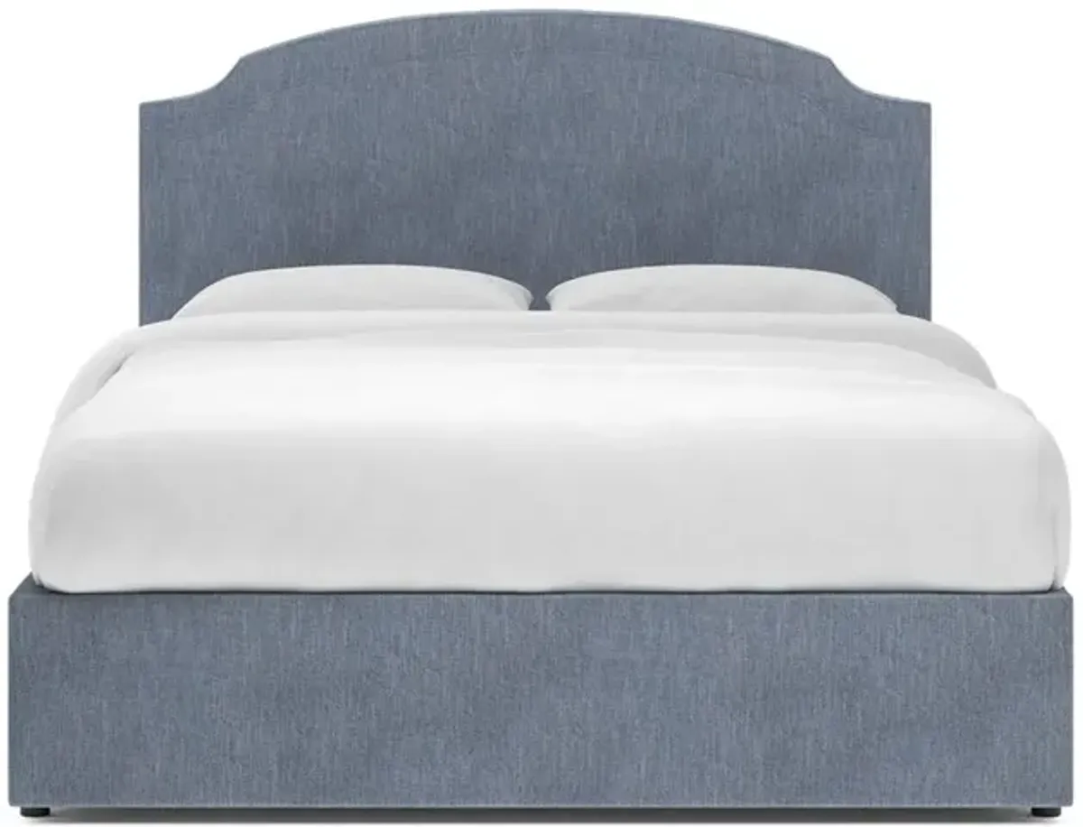 Addyson Stone Pine Performance Velvet Storage Bed - King