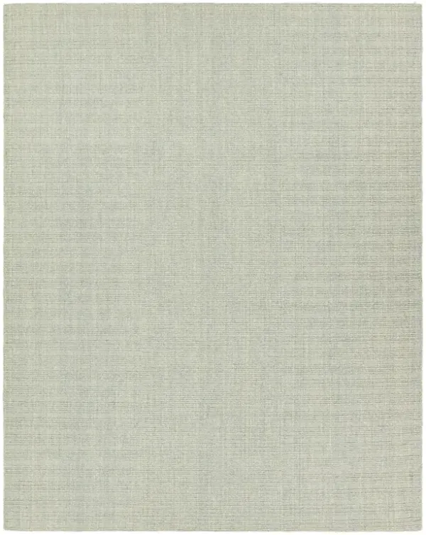 Novalie Modern Classic Light Green Wool Solid Rug - 6'x9'