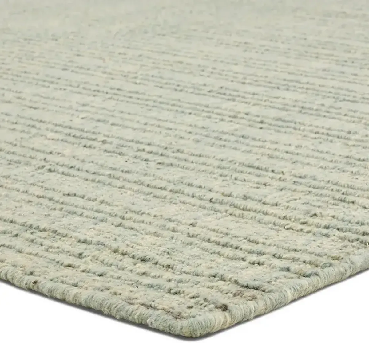 Novalie Modern Classic Light Green Wool Solid Rug - 9'6"x13'6"