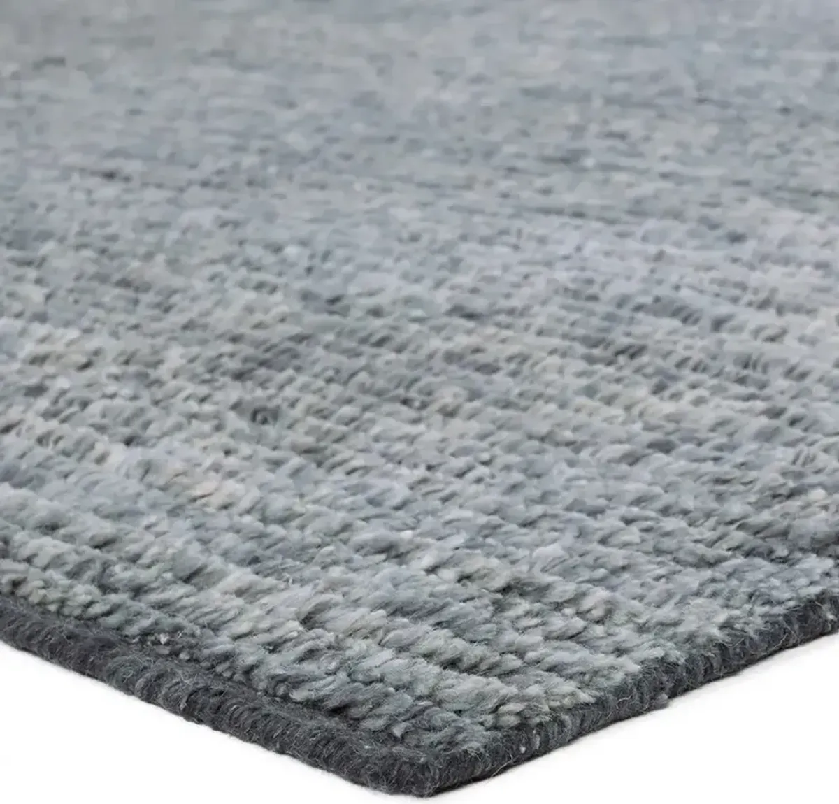 Aisla Coastal Beach Blue Wool Solid Hand Knotted Rug - 12'x15'