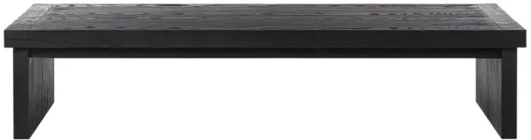 Nayeli Rustic Lodge Black Oak Rectangular Coffee Table