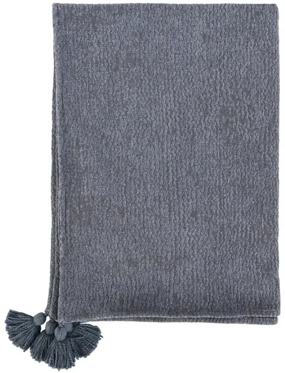 Brutus Coastal Beach Blue Cotton Throw Blanket
