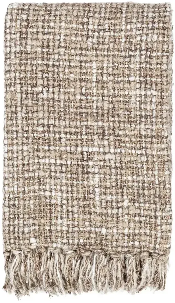Darian Updated Traditional Natural Cotton Reversible Throw Blanket