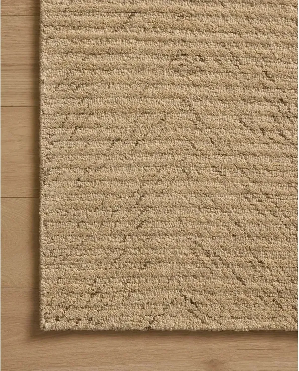 Irvale Updated Traditional Beige Wool Solid Rug - 3'6"x5'6"