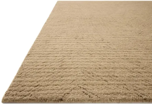 Irvale Updated Traditional Beige Wool Solid Rug - 7'9"x9'9"