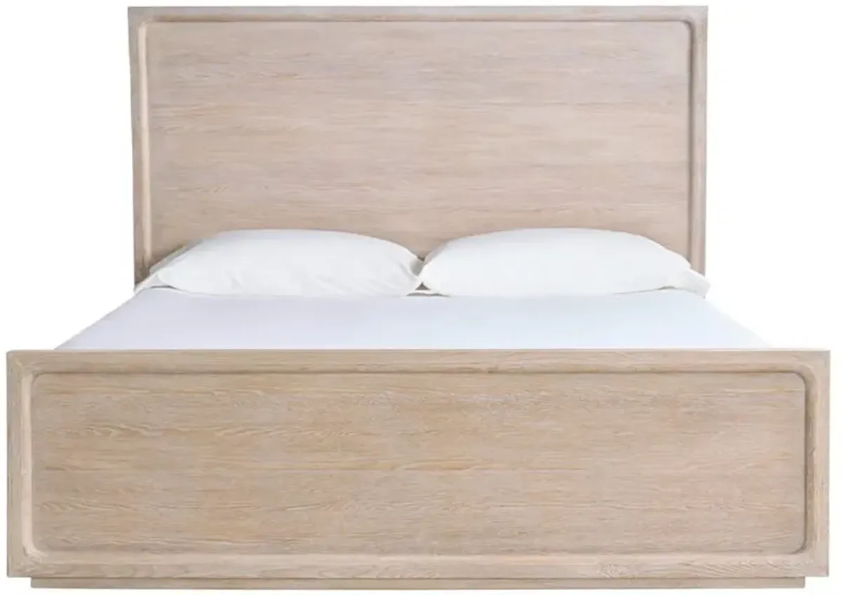 Alwyn Modern Classic Light Oak Panel Bed - King