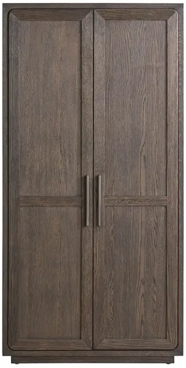 Alwyn Modern Classic Brown Oak Armoire