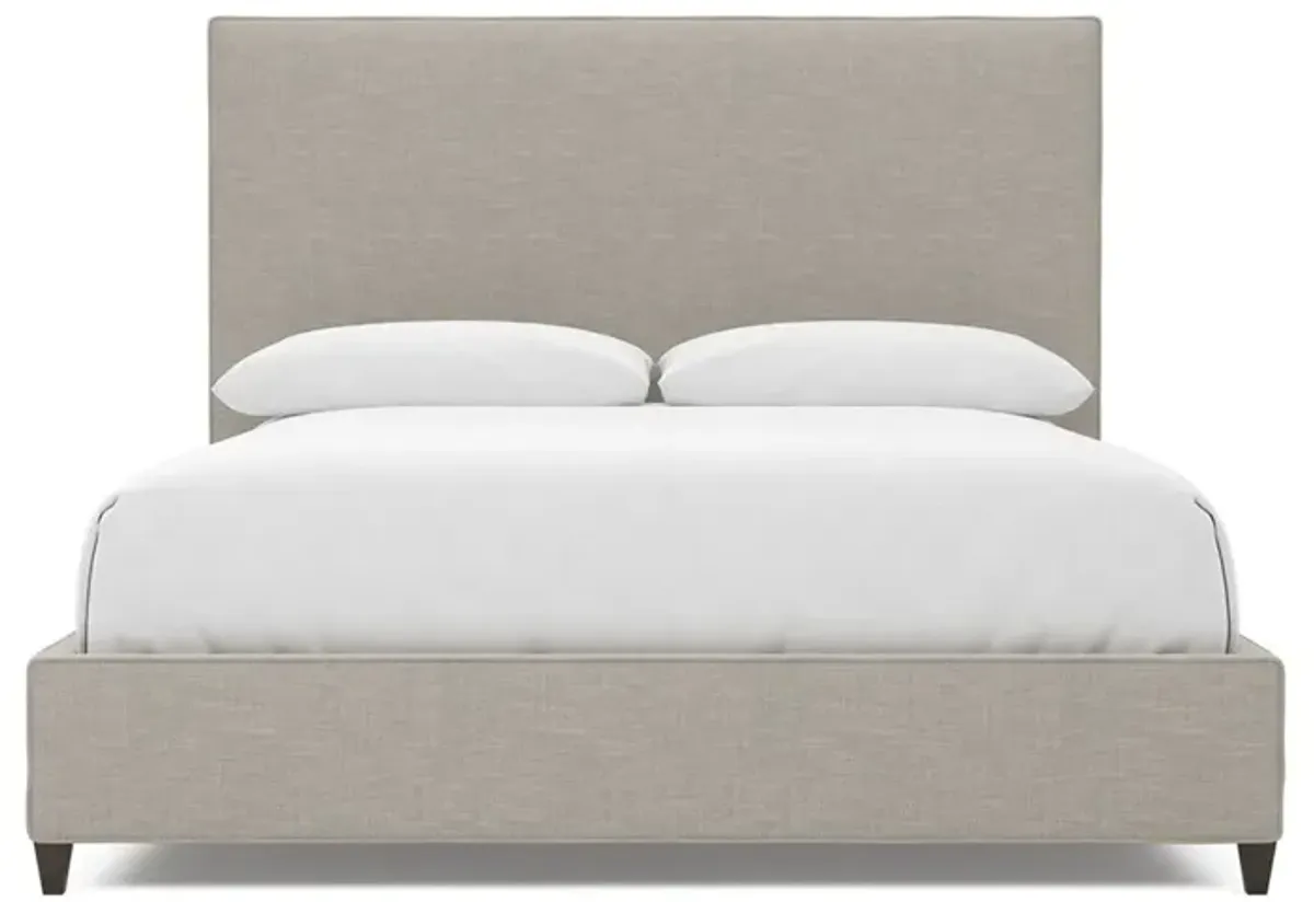 Whitley French Blue Velvet Bed - Cal King