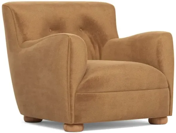 Braemar Gingerbread Performance Velvet Chair