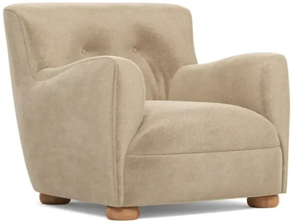 Braemar Champagne Performance Velvet Chair