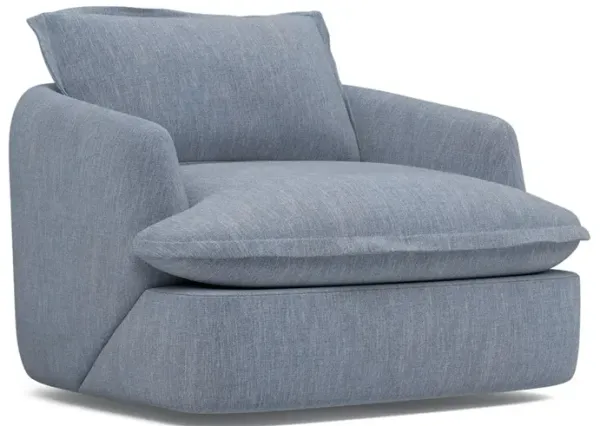 Valery Nantucket Blue Performance Chair