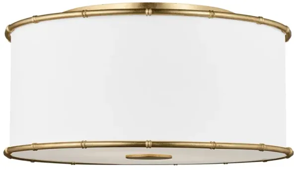 Visual Comfort Studio Aldric Updated Traditional Gild Steel Flush Mount